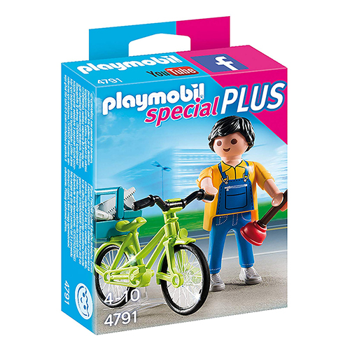 플레이모빌 스페셜-자전거와 수리공 (4791)